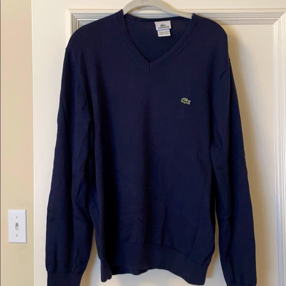 Navy lacoste sweater